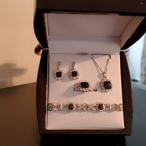 Black diamond  jewelry set